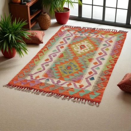 Tapis Kilim Chobi 119x84 kilim en laine afghane tissé main