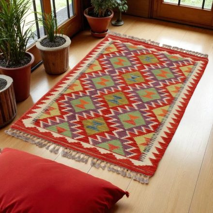 Tapis Kilim Afghan 132x76 kilim ethnique tissé main