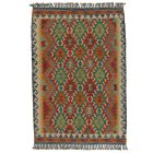 Tapis Kilim Chobi 104x153 kilim en laine afghane tissé main
