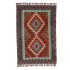 Tapis Kilim Chobi 148x102 Kilim afghan en laine tissé à la main