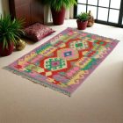 Kilim ethnique Chobi 147x98 Tapis Kilim afghan tissé main
