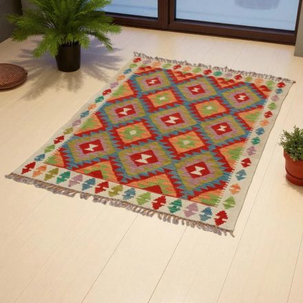Tapis Kilim Chobi 120x80 kilim en laine afghane tissé main