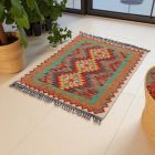 Tapis Kilim Chobi 117x87 kilim en laine afghane tissé main
