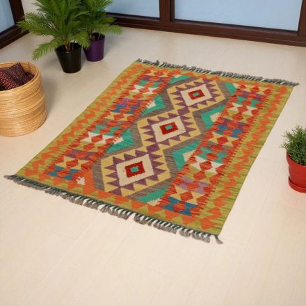Tapis Kilim tissé main Chobi 205x293 tapis Kilim afghan