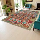 Tapis Kilim tissé main Chobi 205x293 tapis Kilim afghan