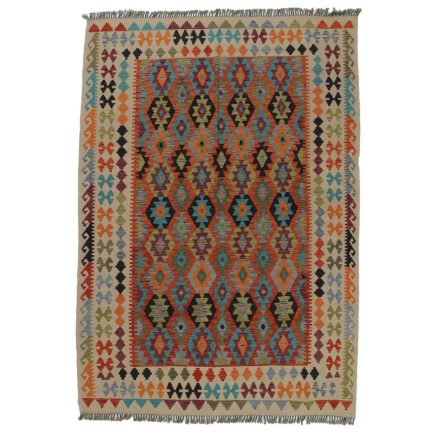 Tapis Kilim tissé main Chobi 205x288 tapis Kilim afghan