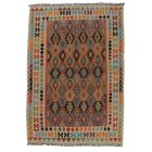 Tapis Kilim tissé main Chobi 205x288 tapis Kilim afghan