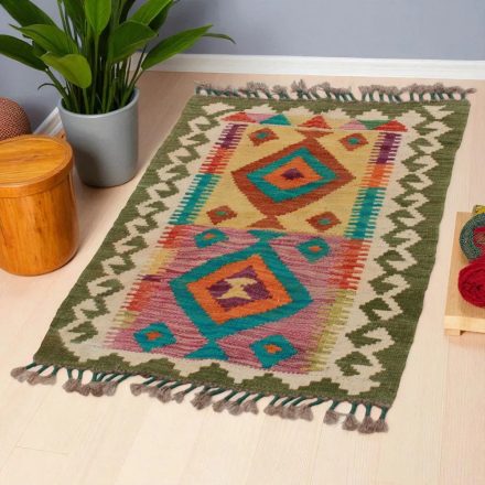 Tapis Kilim Chobi 98x67 kilim en laine afghane tissé main