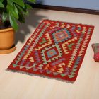 Tapis Kilim Chobi 95x64 kilim en laine afghane tissé main