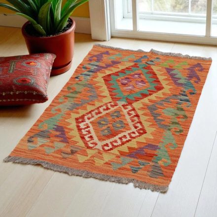 Tapis Kilim Chobi 94x66 kilim en laine afghane tissé main