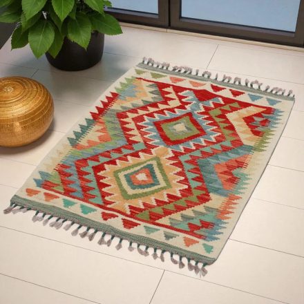 Tapis Kilim Chobi 96x61 kilim en laine afghane tissé main