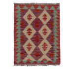 Tapis Kilim Chobi 91x62 kilim en laine afghane tissé main
