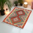Tapis Kilim Chobi 149x105 Kilim afghan en laine tissé à la main