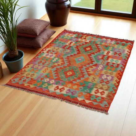 Tapis Kilim Chobi 149x105 Kilim afghan en laine tissé à la main