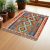 Tapis Kilim tissé main 126x88 Kilim afghan en laine tissé à la main