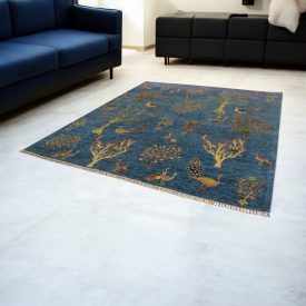   Tapis Oriental Afshar naqsha 253x293 tapis Afghan fait à la main
