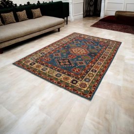 Tapis Kazak 182x280 tapis afghan fait main pour le salon