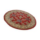 Tapis rond Kazak 168x171 tapis afghan fait à la main