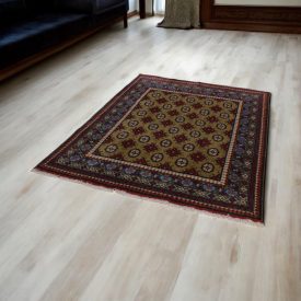   Tapis Oriental Aqcha Bukhara 151x196 tapis Afghan fait à la main