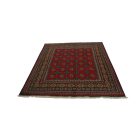 Tapis Oriental Aqcha Bukhara 152x193 tapis Afghan fait à la main