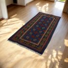 Tapis de couloir Oriental Aqcha Bukhara 81x190 tapis Afghan fait à la main