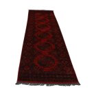 Tapis de couloir Afghan Kargai Pied d'éléphant 81x291 tapis Oriental fait main