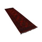 Tapis de couloir Afghan Kargai Pied d'éléphant 81x291 tapis Oriental fait main