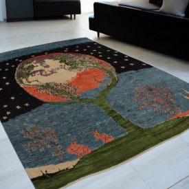   Tapis Oriental Afshar naqsha 195x293 tapis Afghan fait à la main