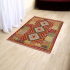 Tapis Kilim tissé main 102x148 Kilim laine Maimana