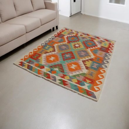 Tapis Kilim tissé main 149x198 Kilim laine Maimana
