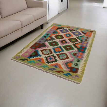 Tapis Kilim tissé main Chobi 131x181 Kilim afghan en laine