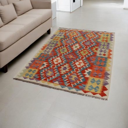 Tapis Kilim ethnique Chobi 125x180 Tapis Kilim tissé à la main