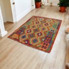 Tapis Kilim tissé main 126x178 Kilim laine Maimana