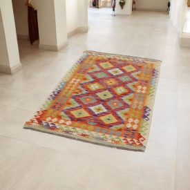   Tapis Kilim afghan Chobi 100x197 Kelim ethnique tissé à la main