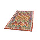 Tapis de course kilim Chobi 110x200 Kilim afghan tissé à la main
