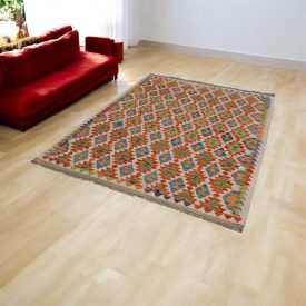Tapis Kilim en laine Chobi 154x204 Kilim afghan tissé main