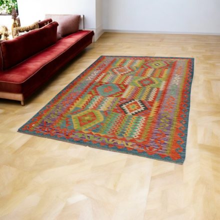 Tapis Kilim ethnique Chobi 147x202 Tapis Kilim tissé à la main