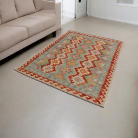   Tapis Kilim afghan Chobi 150x201 Kelim ethnique tissé à la main