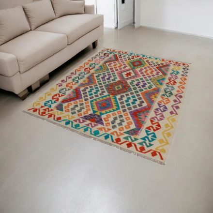 Tapis Kilim tissé main 158x200 Kilim laine Maimana