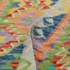 Tapis de couloir Kilim ethnique Chobi 87x240 Tapis Kilim tissé à la main