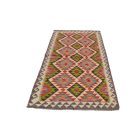 Tapis de couloir tissé main 92x207 Kilim Maimana en laine