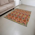 Tapis Kilim tissé main Chobi 160x194 Kilim afghan en laine