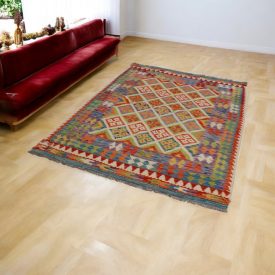   Tapis Kilim ethnique Chobi 152x206 Tapis Kilim tissé à la main