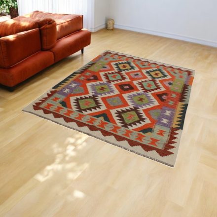 Tapis Kilim tissé main 151x197 Kilim laine Maimana
