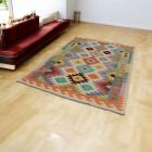 Tapis Kilim en laine Chobi 145x204 Kilim afghan tissé main