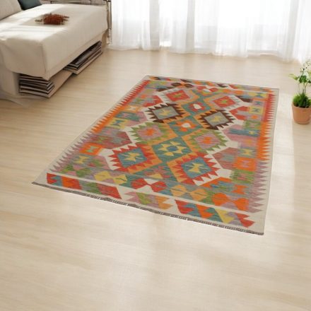 Tapis Kilim tissé main 145x200 Kilim laine Maimana