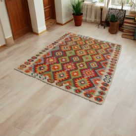   Tapis Kilim ethnique Chobi 148x201 Tapis Kilim tissé à la main
