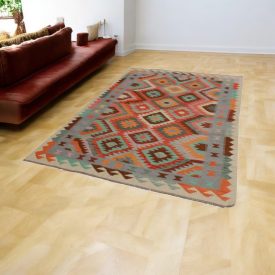   Tapis Kilim ethnique Chobi 172x251 Tapis Kilim tissé à la main