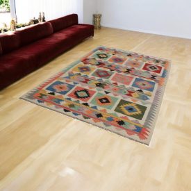 Tapis Kilim tissé main 170x245 Kilim laine Maimana