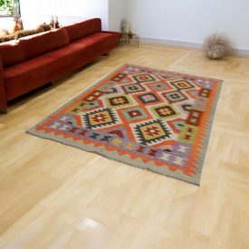 Tapis Kilim tissé main Chobi 167x244 Kilim afghan en laine